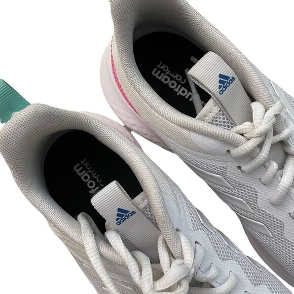 ADIDAS Women’s Fluidstreet Running Sneakers with CLOUDFOAM white size 9 - Picture 4 of 9